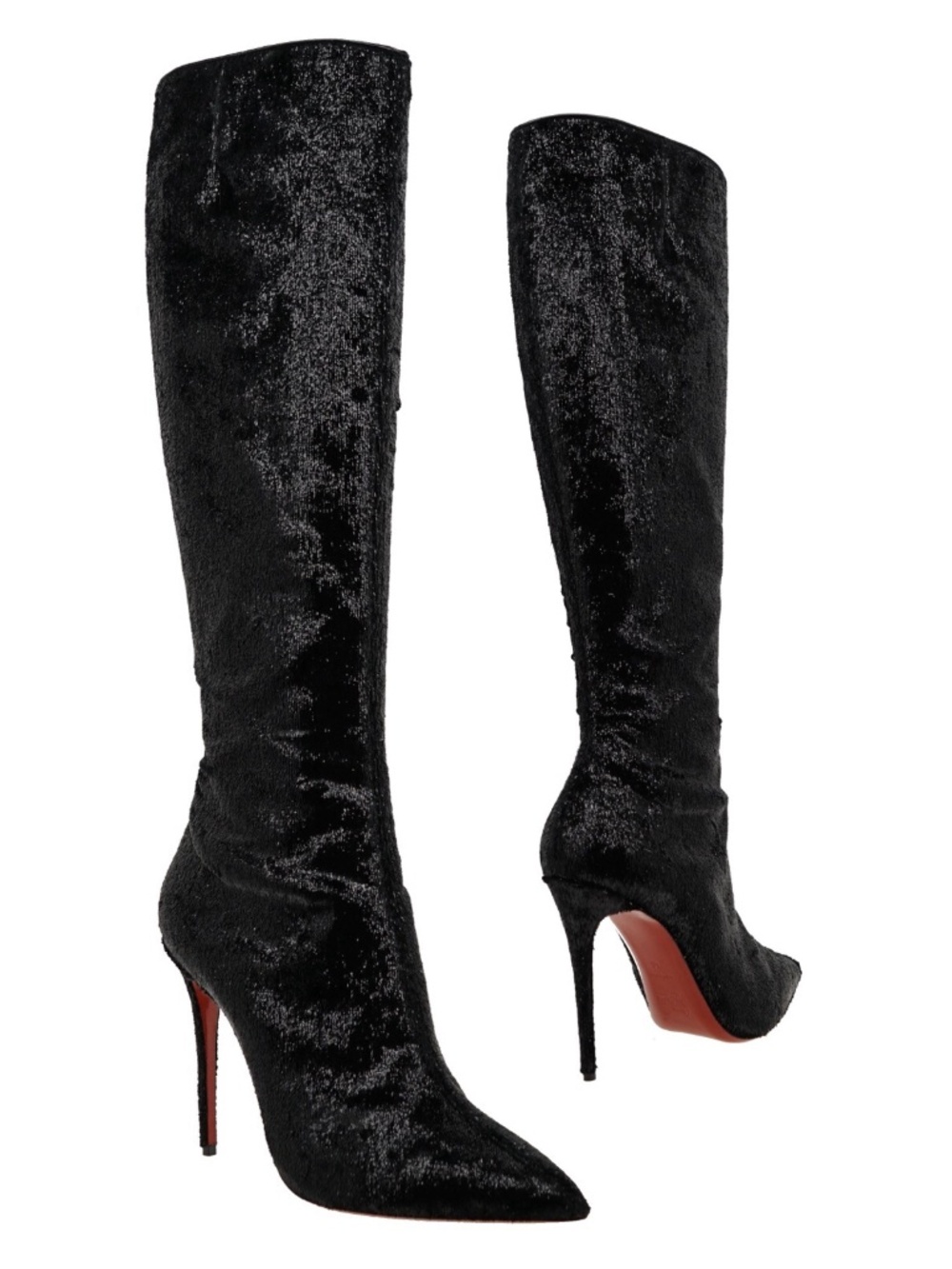 Christian Louboutin Kate Botta 100 Boots Velours Papillon Size 40 New